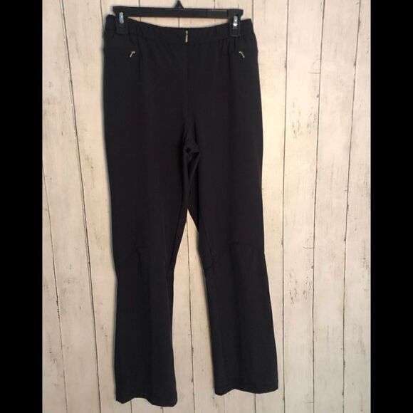 Y2K Nike Sportswear Athletic Straight Leg Black Track Workout Pants - Picture 7 of 10